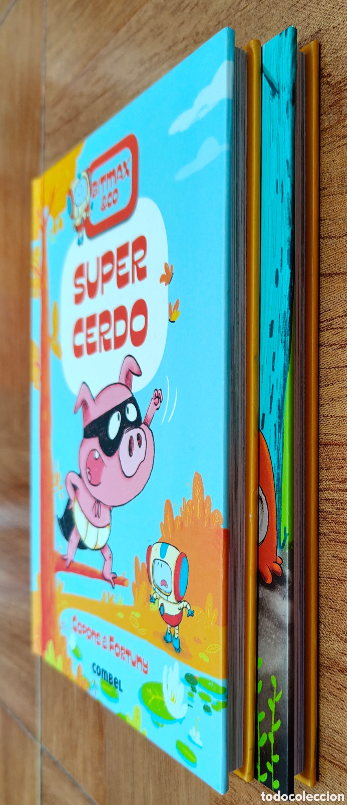 Libros: Bitmax & Co 1 y 2: El Robot del Bosque / Super Cerdo � Combel - Copons & Fortuny - Foto 3