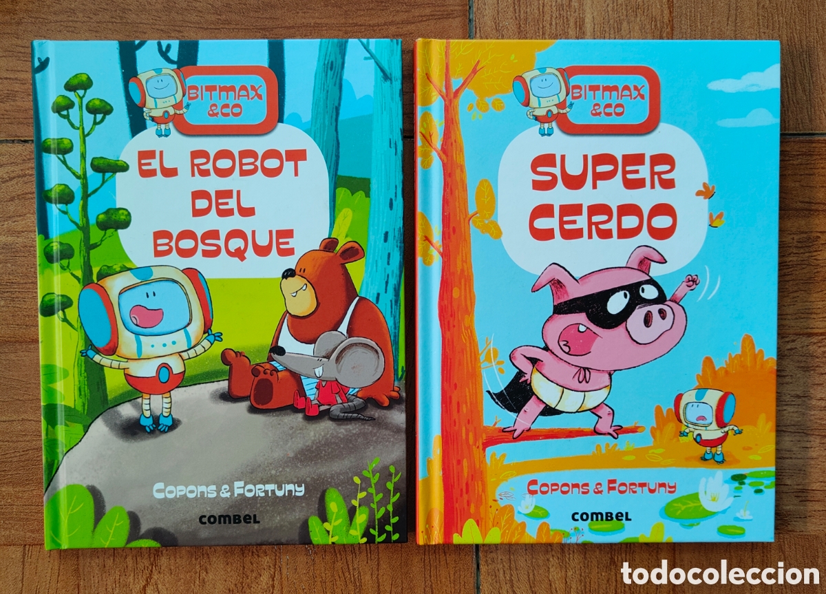 Libros: Bitmax & Co 1 y 2: El Robot del Bosque / Super Cerdo � Combel - Copons & Fortuny - Foto 1