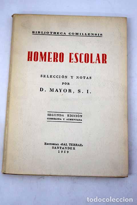 Libros: Homero escolar: Homero.- Homero