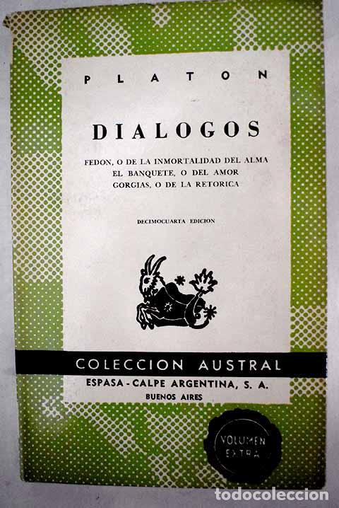 Libros: Di&aacute;logos: Plat&oacute;n: Espasa-Calpe..- Plat&oacute;n