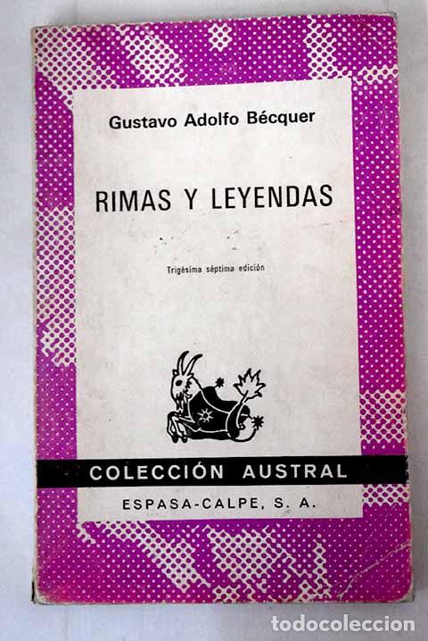 Libros: Rimas: y Leyendas: B&eacute;cquer, Gustavo Adolfo.- B&eacute;cquer, Gustavo Adolfo - Foto 1