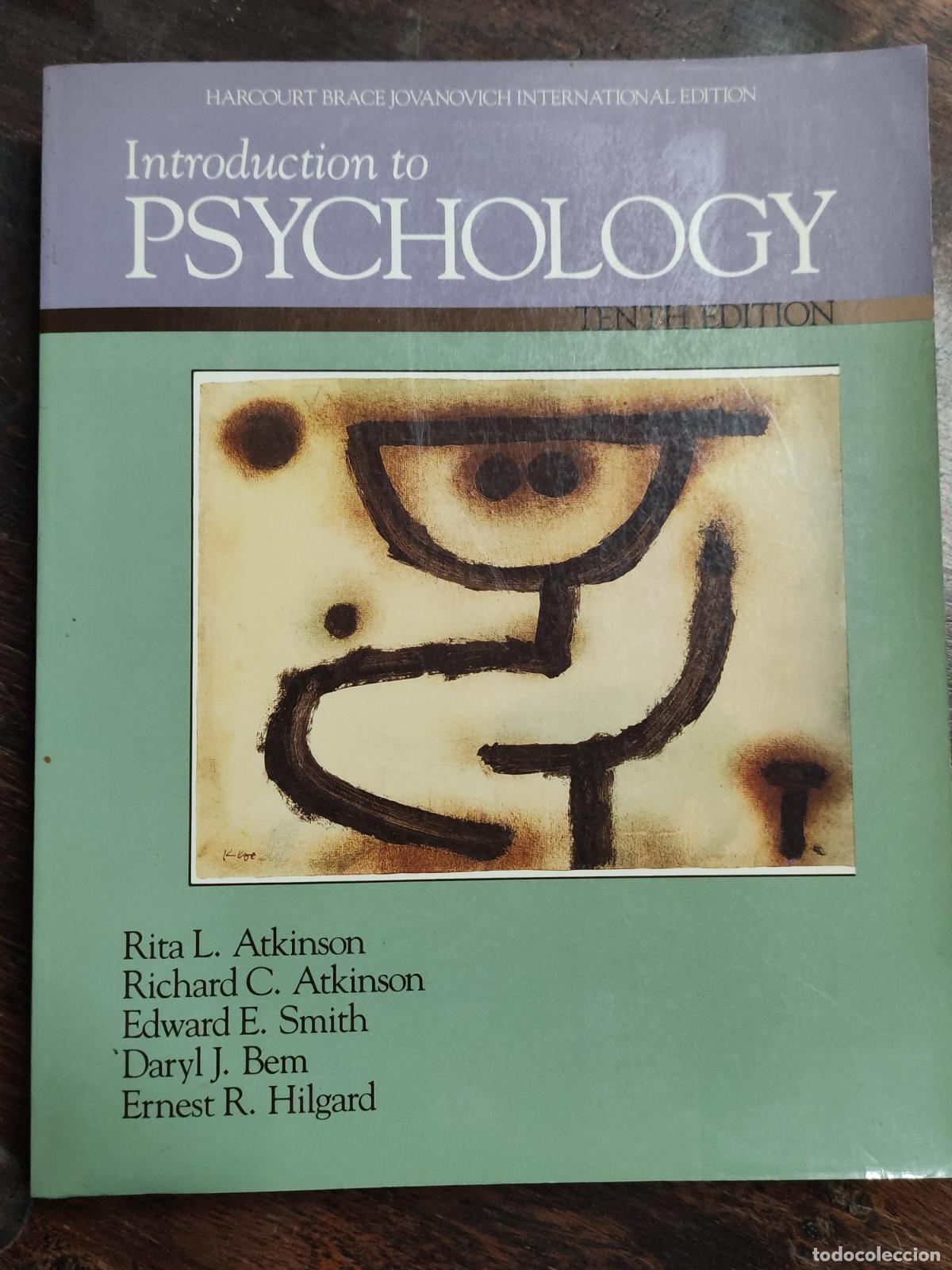 Livros em segunda m&atilde;o: INTRODUCTION TO PSYCHOLOGY (HSIE) ATKINSON, RITA L. AND ETC. -
