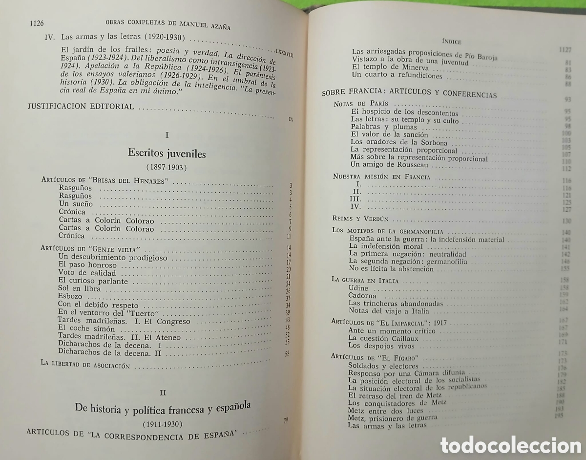 Libros: Obras completas Manuel Aza&ntilde;a - Foto 3