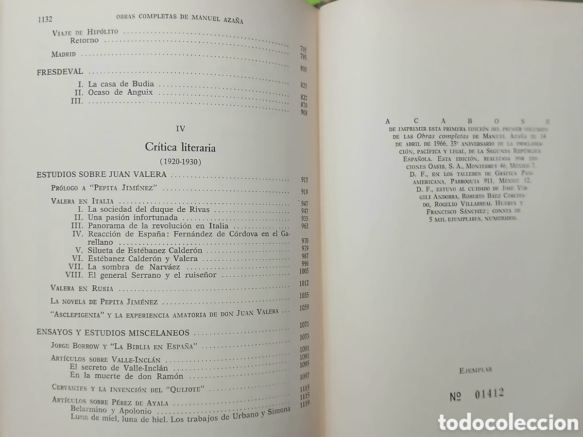 Libros: Obras completas Manuel Aza&ntilde;a - Foto 9