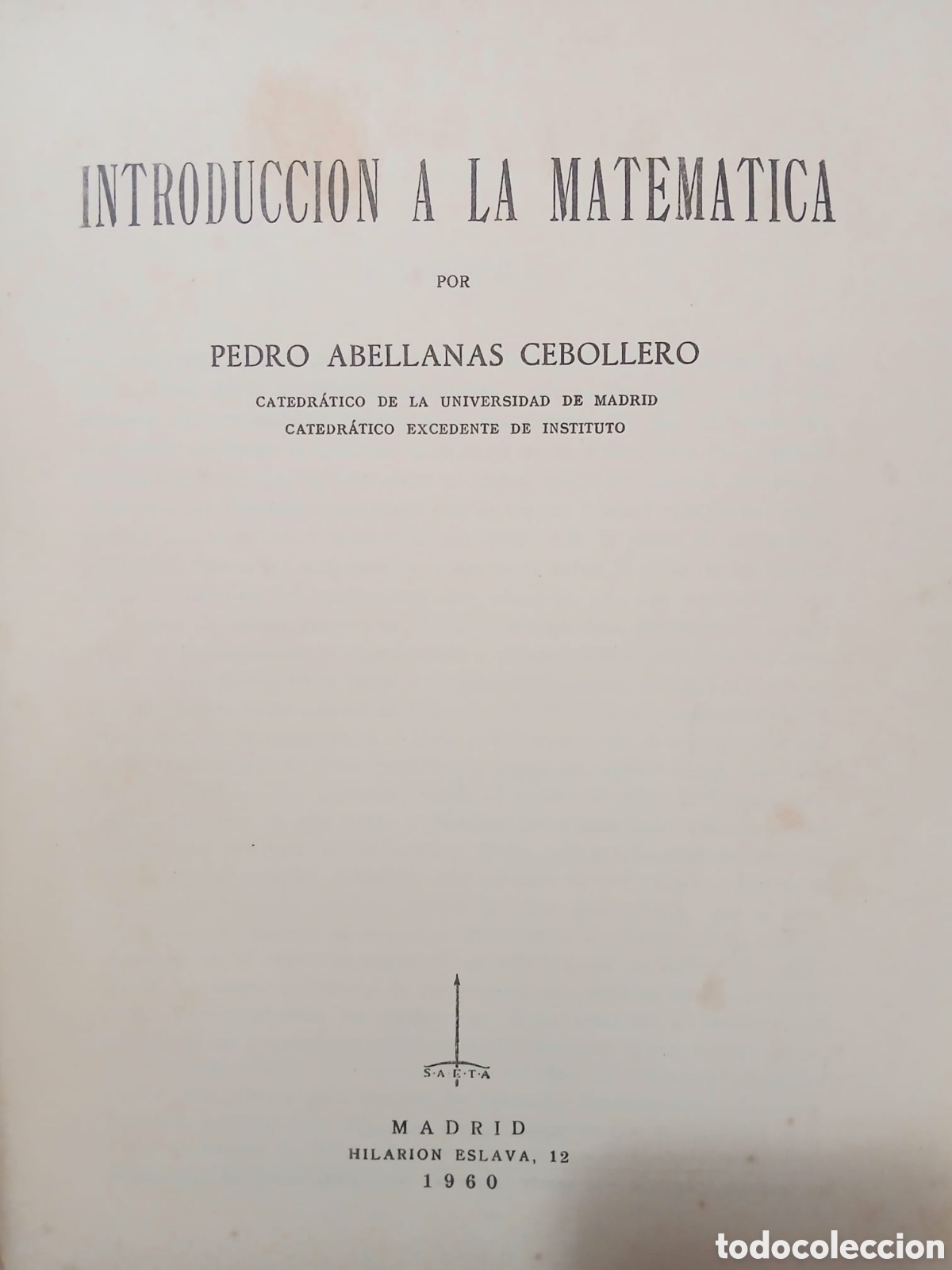 Libros: Introducci&oacute;n a las matem&agrave;ticas - Foto 2