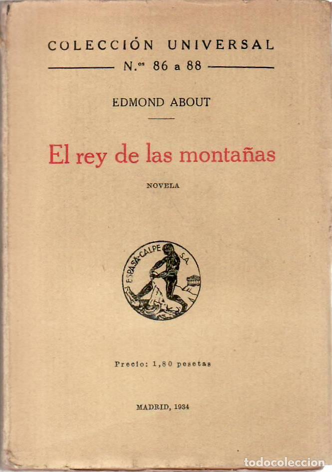 B&uuml;cher: ABOUT, Edmundo.- - El rey de las monta&ntilde;as. Novela. Traducci&oacute;n de A. S&aacute;nchez Rivero.