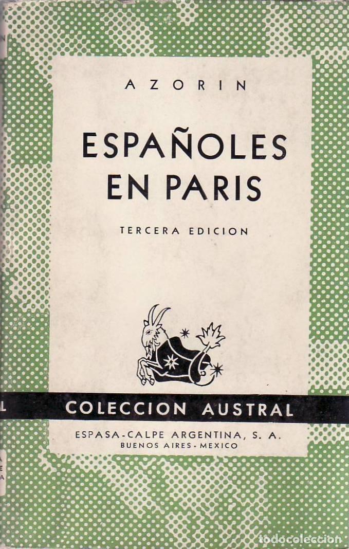 Libros: AZORIN.- - Espa&ntilde;oles en Par&iacute;s. - Foto 1