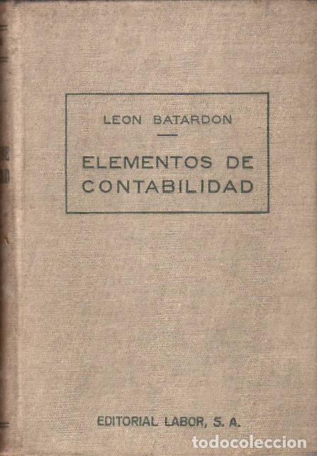 Libros: BATARDON, Le&oacute;n.- - Elementos de contabilidad. - Foto 1
