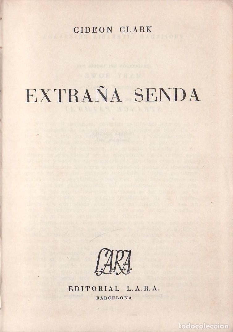 B&uuml;cher: CLARK, Gideon.- - Estra&ntilde;a senda. Novela.