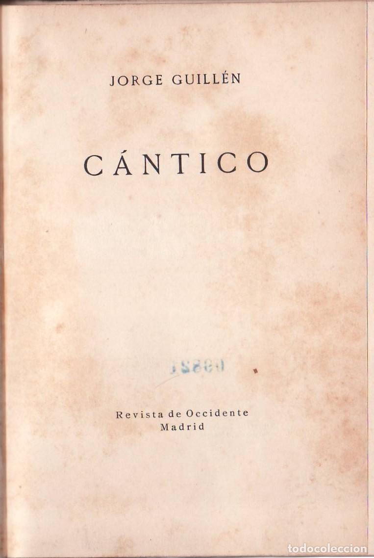 Libros: GUILLEN, Jorge.- - C&aacute;ntico. - Foto 1