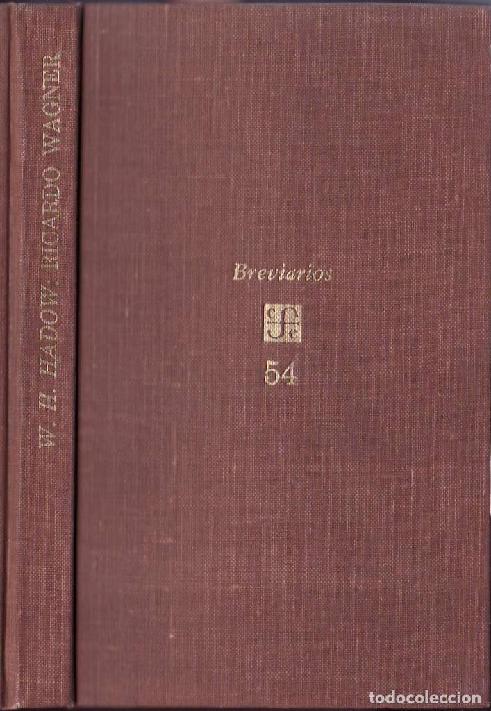 Libros: HADOW, W. H.- - Ricardo Wagner.