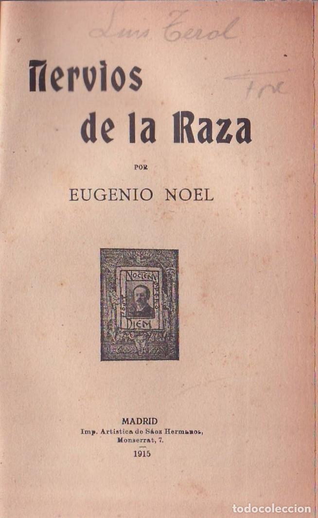 Libros: NOEL, Eugenio.- - Nervios de la Raza. - Foto 1