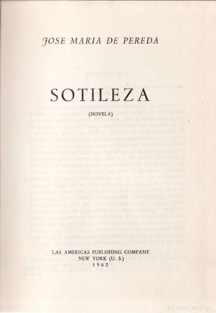 Libros: PEREDA, Jos&eacute; Mar&iacute;a de.- - Sotileza. Novela. - Foto 1