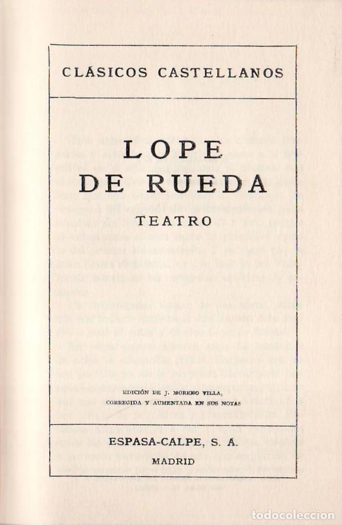 Libri di seconda mano: RUEDA, Lope de.- - Comedia Eufemia. Comedia Armelina. El deleitoso (Siete pasos). Pr&oacute;logo de J. More