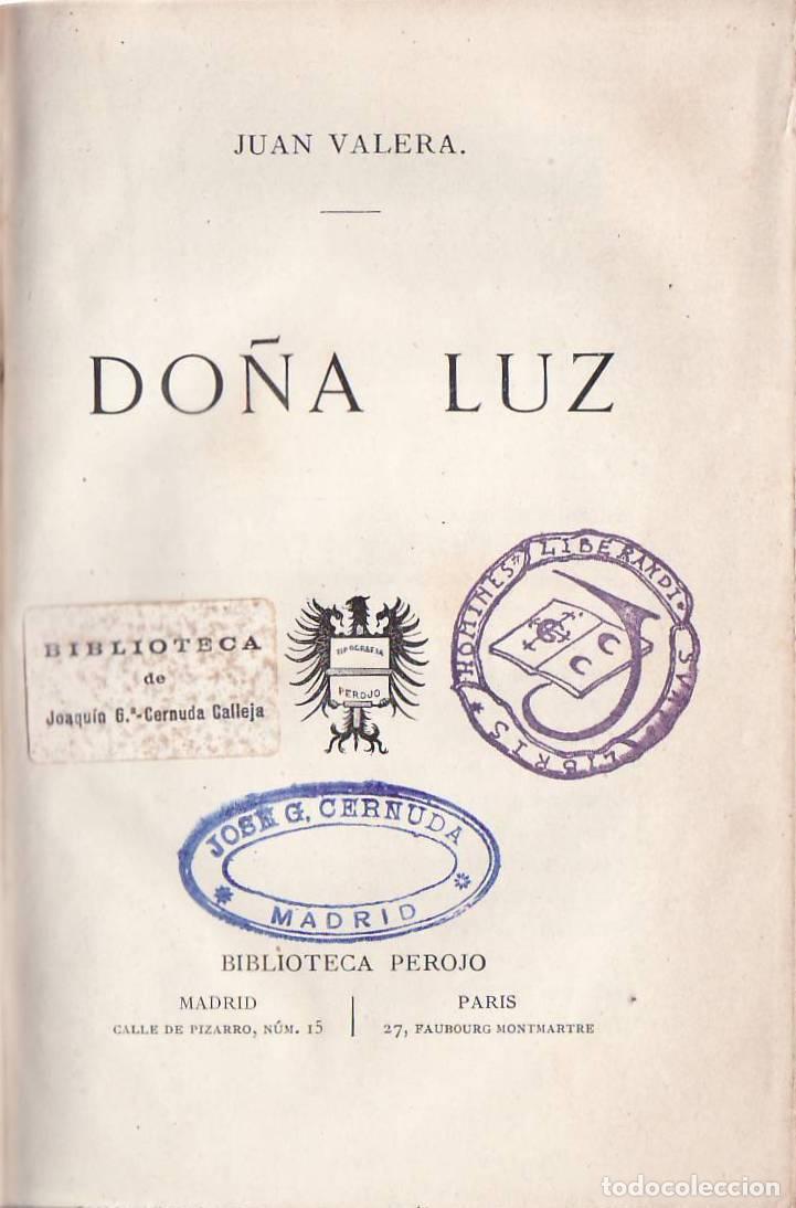 Libros: VALERA, Juan.- - Do&ntilde;a Luz. - Foto 1