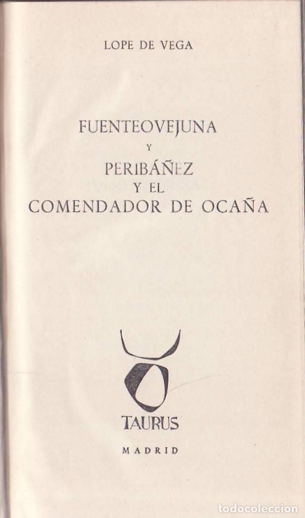 Libros: VEGA, Lope de.- - Fuenteovejuna. Perib&aacute;&ntilde;ez y el Comendador de Oca&ntilde;a.