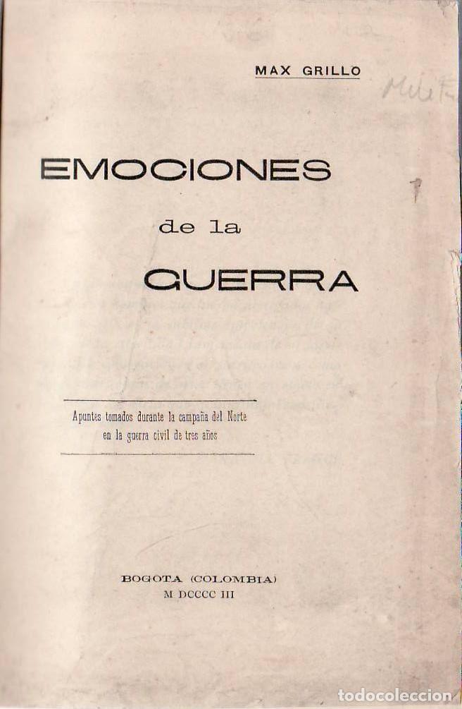 Libros: GRILLO, Max.- - Emociones de la Guerra. - Foto 1