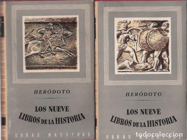 Libros: HER&Oacute;DOTO.- - Los nueve libros de la historia. 2 tomos. Traducido por P. Bartolom&eacute; Pou.