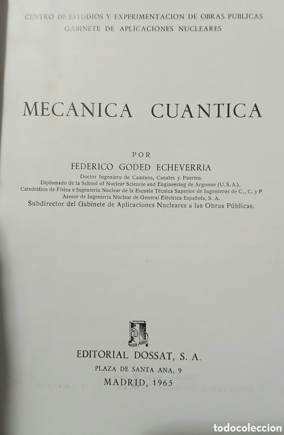Libros: Mec&agrave;nica cu&agrave;ntica, G.Echevarria - Foto 2
