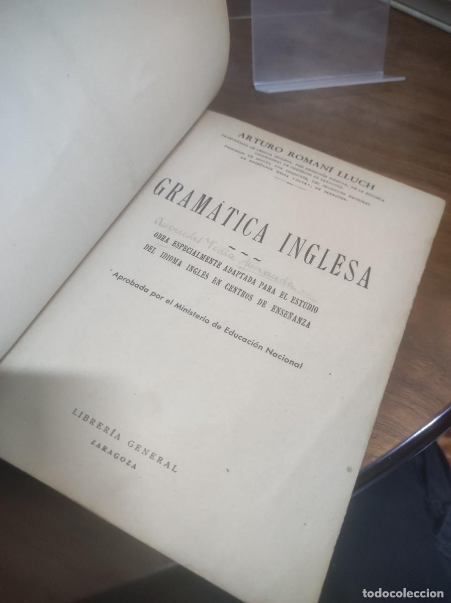 Libros: Gram&aacute;tica Inglesa Arturo Roman&iacute; Lluch Librer&iacute;a General (Zaragoza) - Foto 2