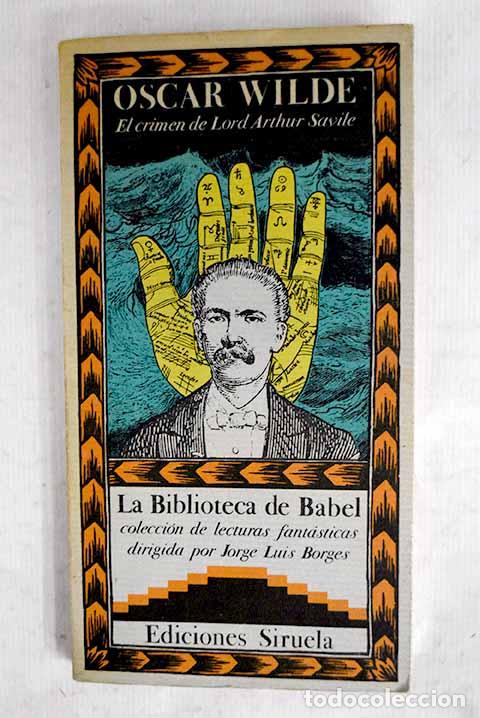 Libros: El crimen de Lord Arthur Savile.- Wilde, Oscar