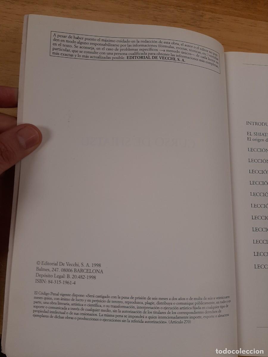 Libros: Curso de Shiatsu - Mario Vatrini - Editorial De Vecchi, 1998 - Foto 4
