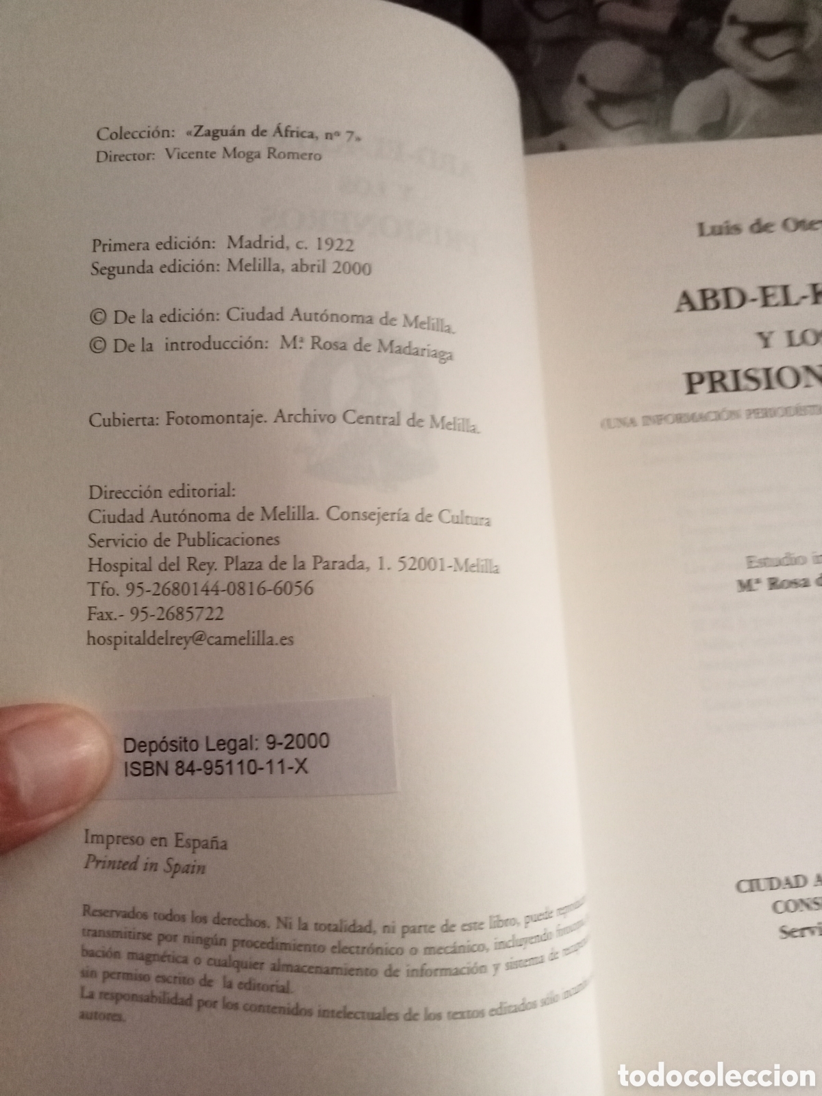 Libros: Abd el Krim y los prisioneros Luis de Oteyza - Foto 5