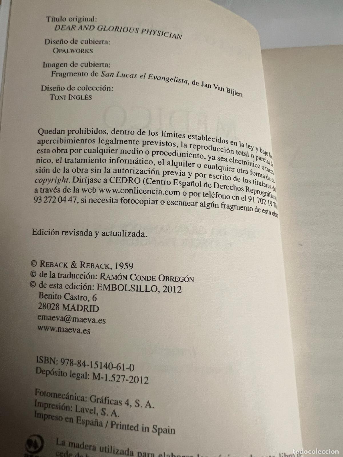 Libros: M&eacute;dico de cuerpos y almas - Taylor caldwell - Foto 2