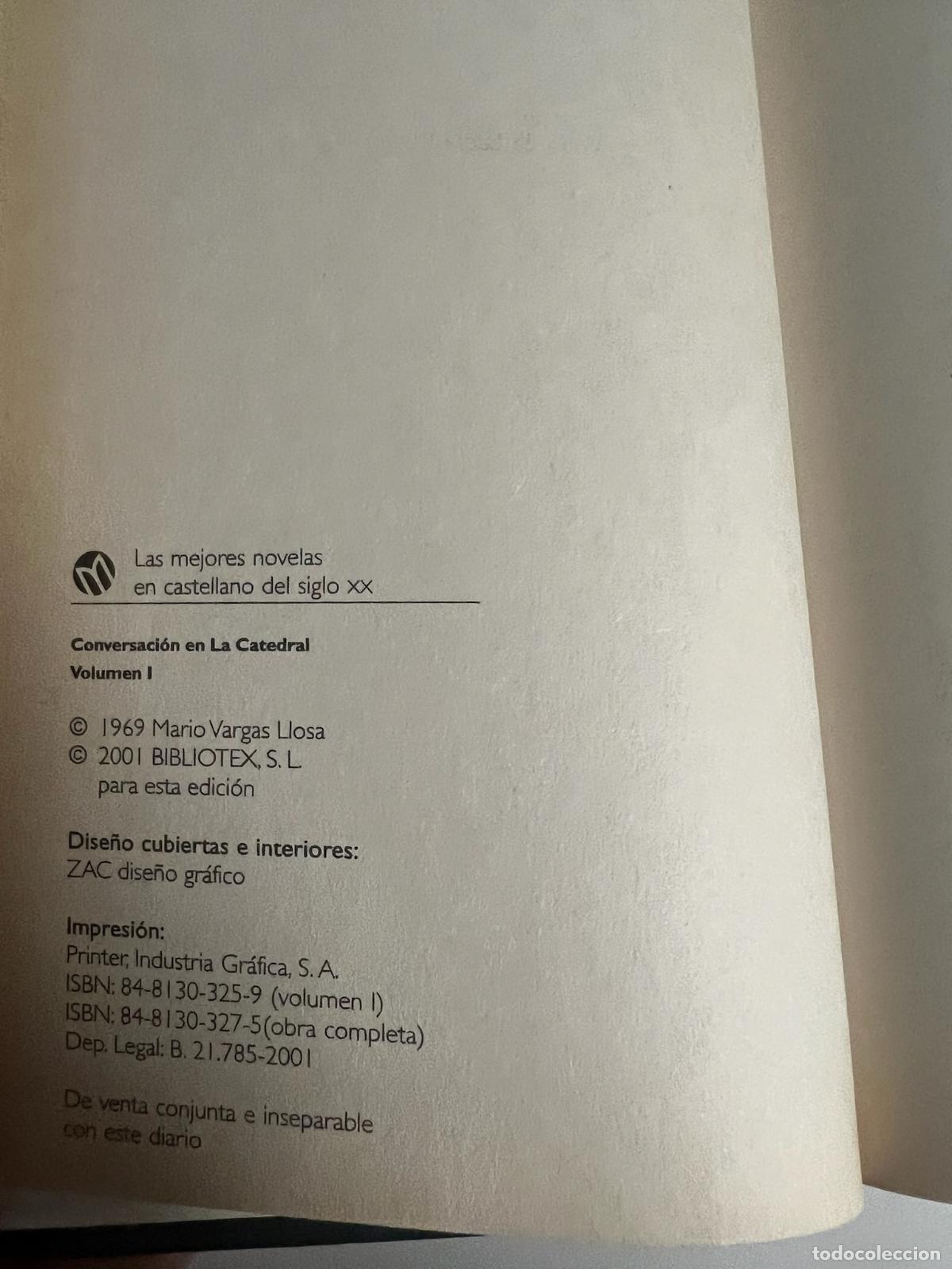 Libros: Conversaci&oacute;n en la catedral Vol. 1 - Mario vargas llosa - Foto 2