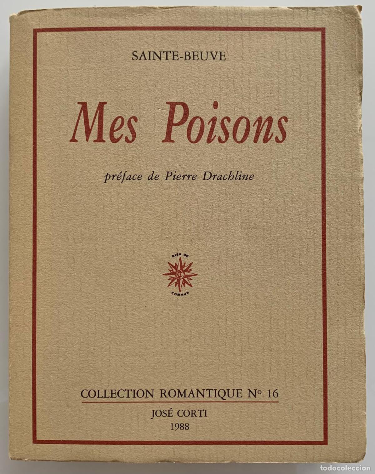 Libri di seconda mano: MES POISONS - Charles Augustin Sainte-Beuve