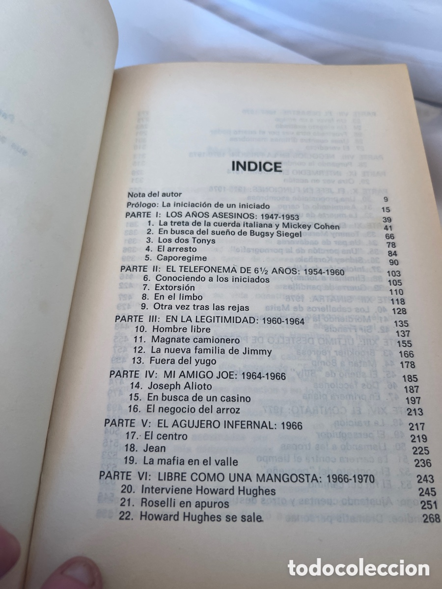 Libros: EL &Uacute;LTIMO MAFIOSO. Ovid Demaris. Ediciones Quarto,S.A. 1984 - Foto 6