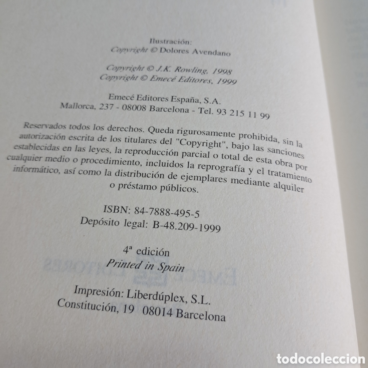 Libros: Harry Potter y la c&aacute;mara secreta, Emece, 4 edici&oacute;n - Foto 3