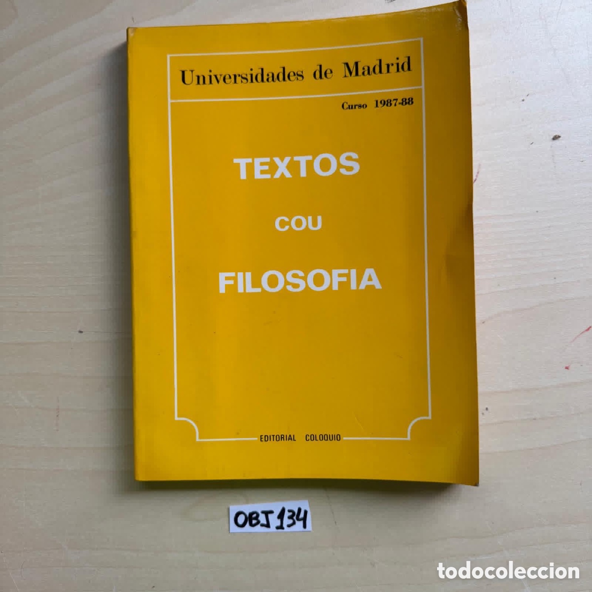 Libros: Libro TEXTOS COU FILOSOFIA - Foto 1