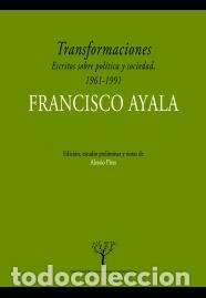 Libros: TRANSFORMACIONES - AYALA, FRANCISCO, - Foto 1