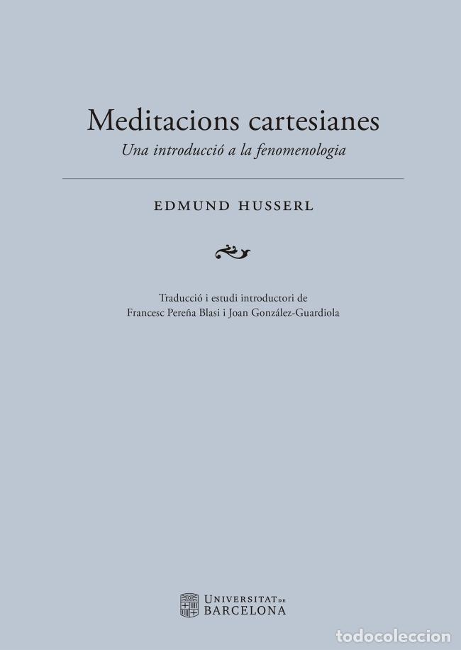 Libros: MEIDITACIONS CARTESIANES - HUSSERTL, EDMUND, - Foto 1