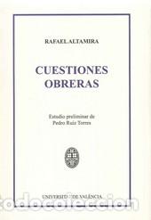 Libros: CUESTIONES OBRERAS - ALTAMIRA, RAFAEL, - Foto 1
