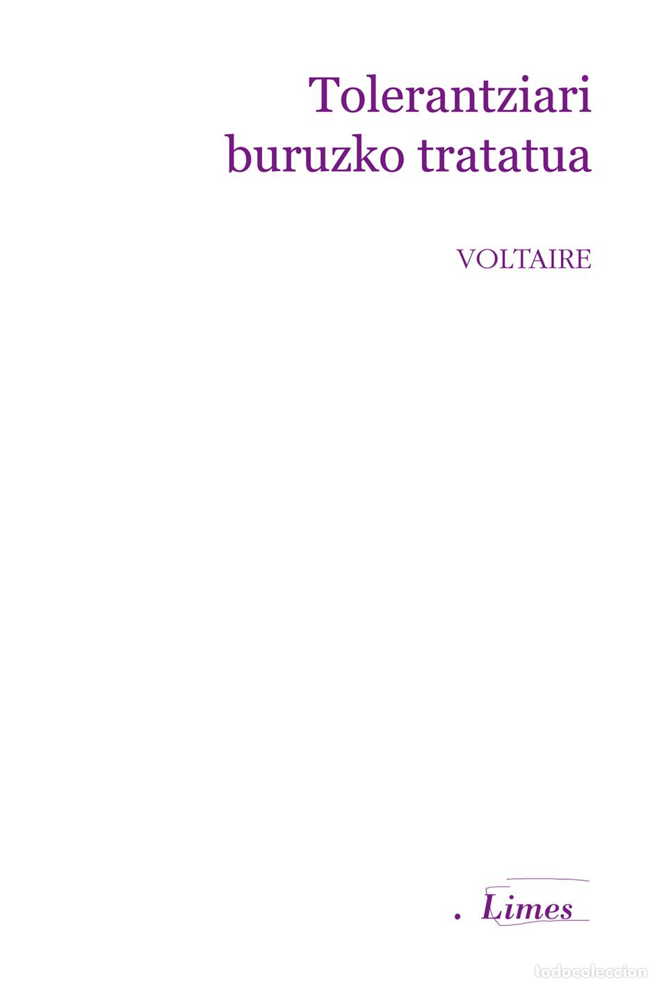 Libros: TOLERANTZIARI BURUZKO TRATATUA - VVAA - Foto 1