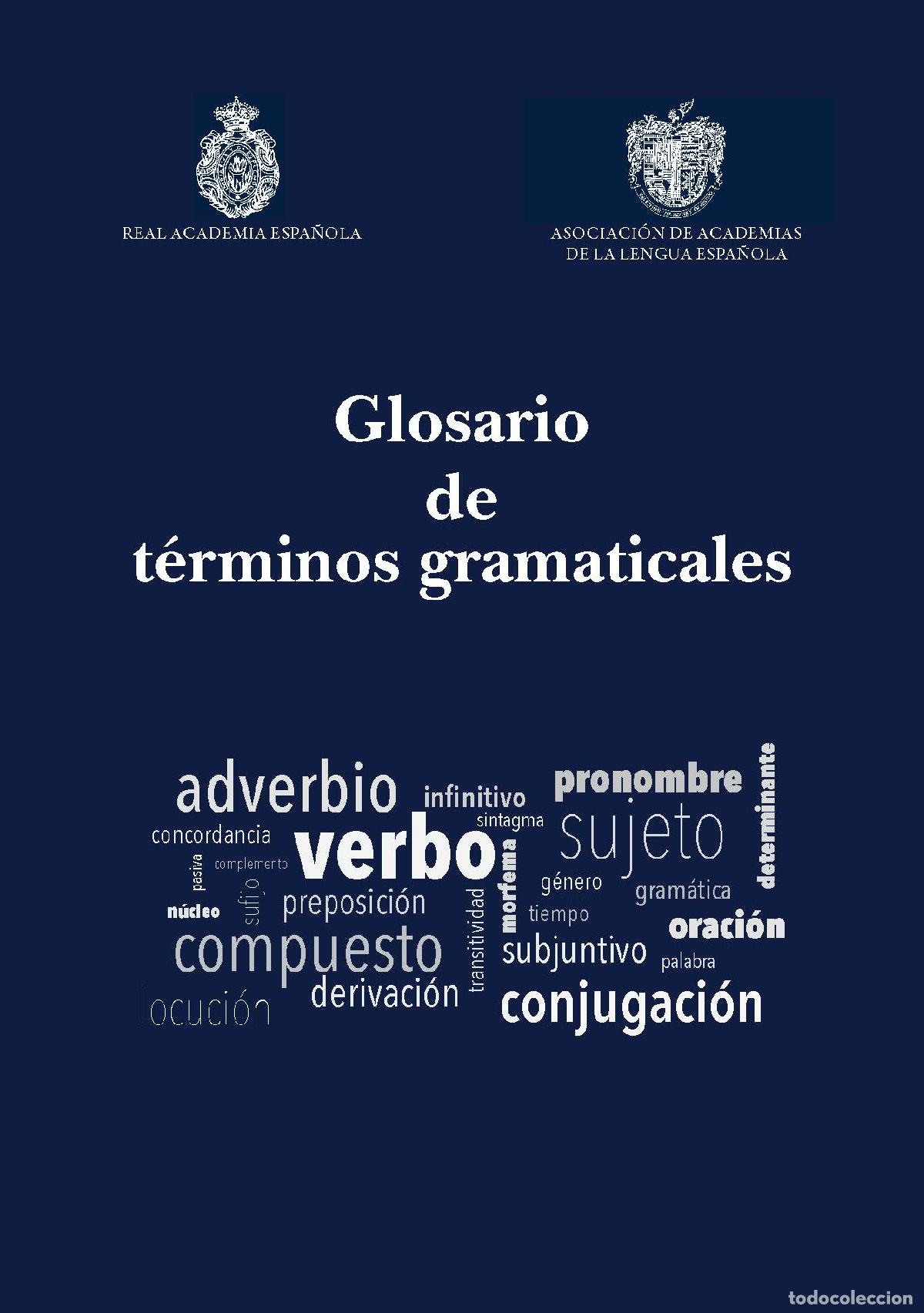 Libri di seconda mano: GLOSARIO DE T&Eacute;RMINOS GRAMATICALES - AA VV,