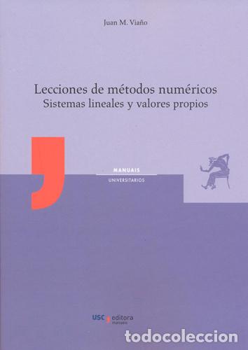Libros: LECCIONES DE M&Eacute;TODOS NUM&Eacute;RICOS - VIA&Ntilde;O REY, JUAN MANUEL - Foto 1
