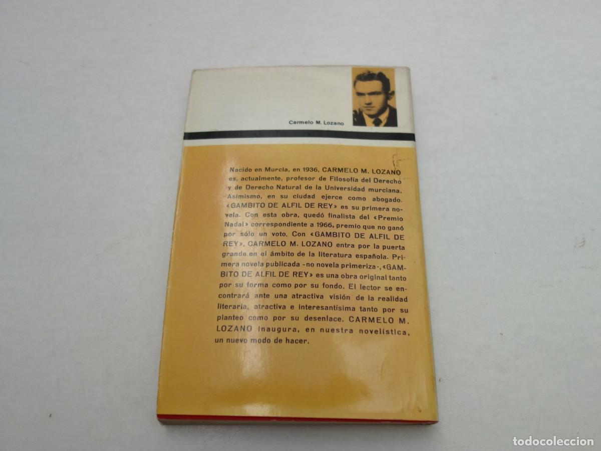 Libros: GAMBITO DE ALFIL DE REY. CARMELO M. LOZANO. - Foto 2