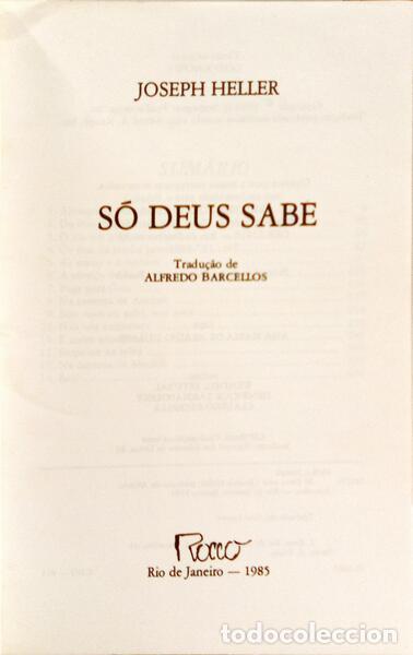 Libros: HELLER. (Joseph) - S&Oacute; DEUS SABE. - Foto 2