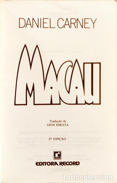 Libros: CARNEY. (Daniel) - MACAU. [2.&ordf; EDI&Ccedil;&Atilde;O] - Foto 2