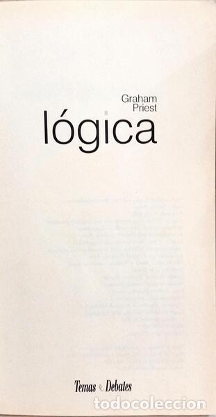 Libros: PRIEST. (Graham) - L&Oacute;GICA. - Foto 2