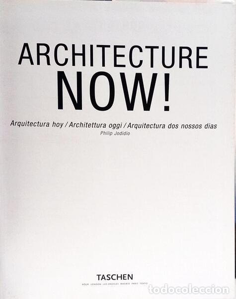 Libros: JODIDIO. (Philip) - ARCHITECTURE NOW! [2 VOLS.] - Foto 2