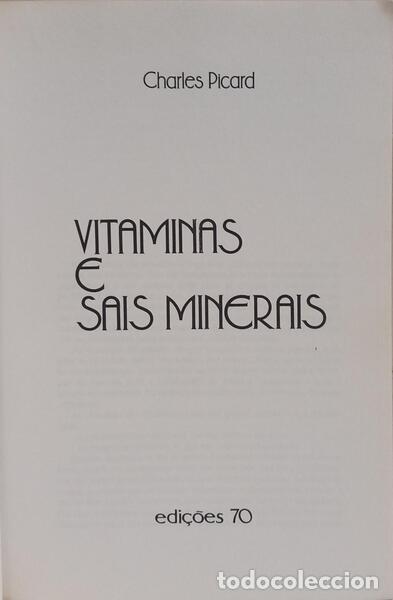 Libros: PICARD. (Charles) - VITAMINAS E SAIS MINERAIS. - Foto 2
