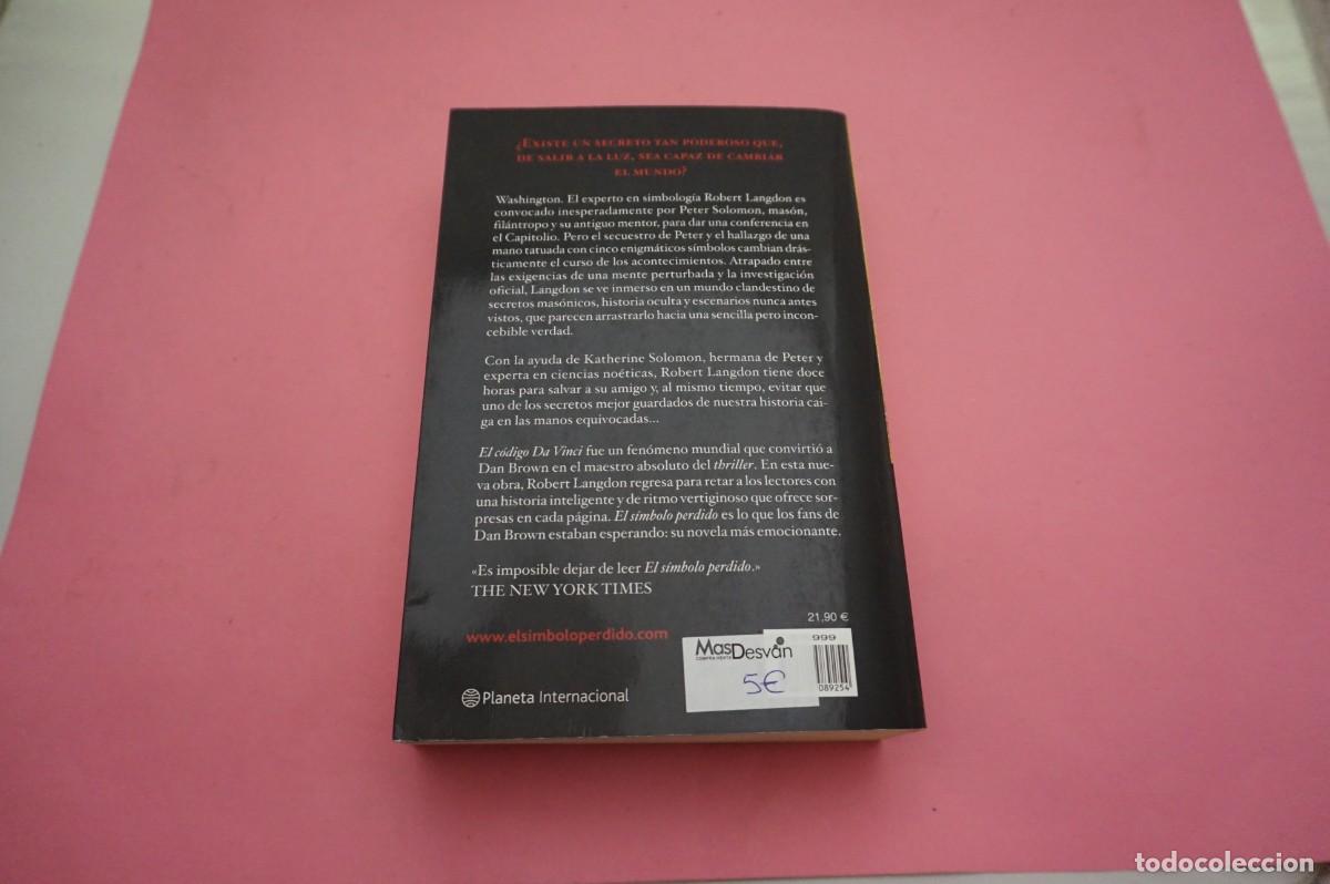 Libros: 21/22C - EL SIMBOLO PERDIDO - DAN BROWN / PLANETA INTERNACIONAL - Foto 7