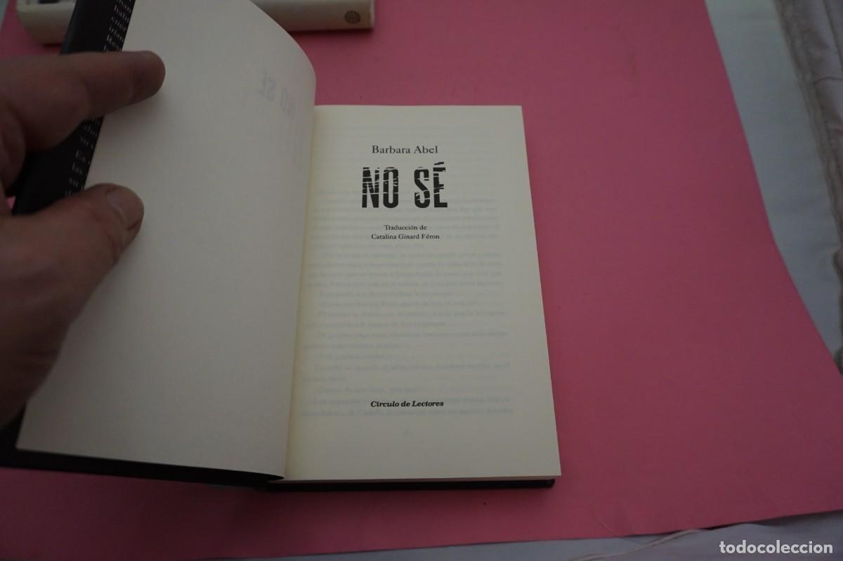 Libros: 14A - NO SE - BARBARA ABEL / CIRCULO DE LECTORES - Foto 2