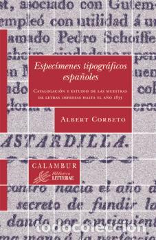 Libros: ESPEC&Iacute;MENES TIPOGR&Aacute;FICOS ESPA&Ntilde;OLES - , CORBETO, ALBERT - Foto 1