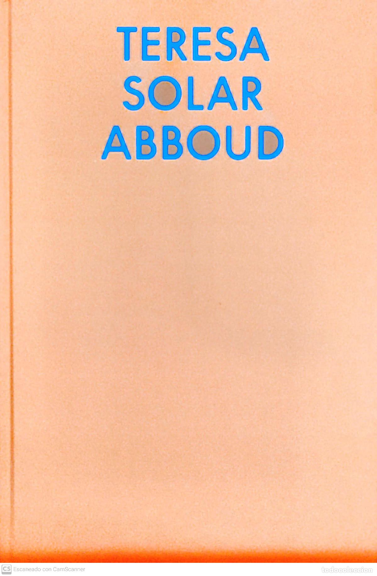 Libros: TERESA SOLAR ABBOUD (Ingl&eacute;s) - VVAA - Foto 1