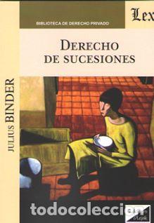 Libros: DERECHO DE SUCESIONES (Binder) - BINDER, Julius, - Foto 1